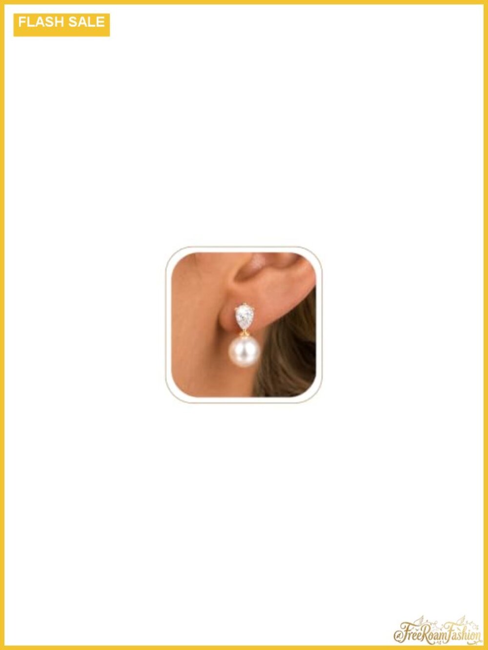 14K Gold Plated Pearl Drop Earrings Dainty Wedding Bridal Prom Jewelry